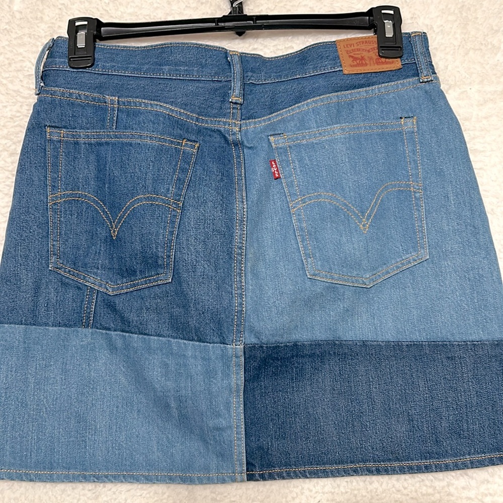 Levi’s Denim Patchwork Everyday Jean Mini Skirt S… - image 4